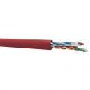 LEGLCC06-006-2 - CABO TRANSM. DADOS GIGALAN CAT.6 U/UTP 23AWG X 4P VERMELHO CM CX 305M - 23400044 - LIGHTERA