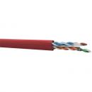 LEMLCC06-003-2 - CABO TRANSM. DADOS MULTILAN CAT.6 U/UTP 24AWG X 4P VERMELHO CM CX 305M - 23400216 - LIGHTERA
